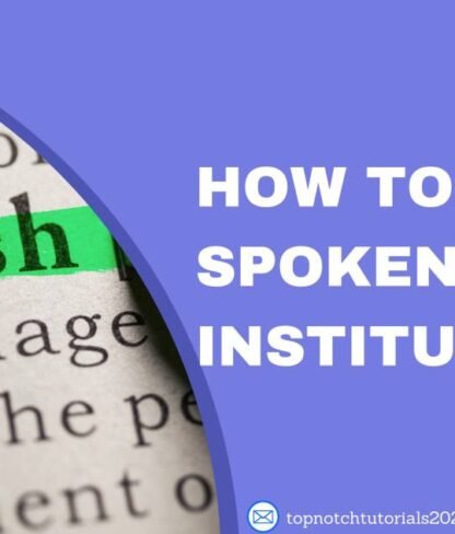 How To Start Spoken English Institute