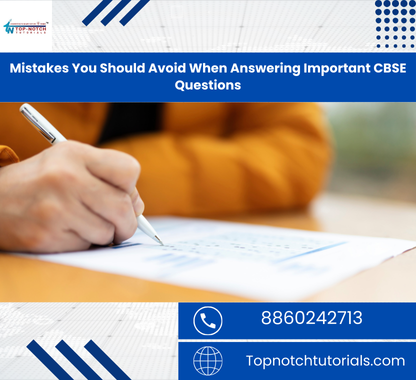 Mistakes You Should Avoid When Answering Important CBSE Questions